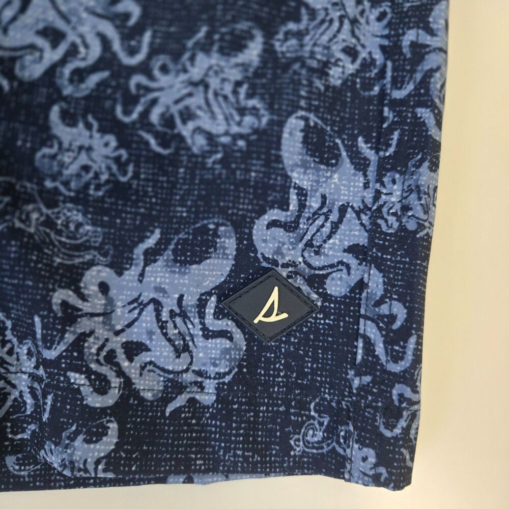 Sperry Water Shorts Size 30 – Octopus Print Swim Trunks – Navy Blue NWT - Picture 7 of 16